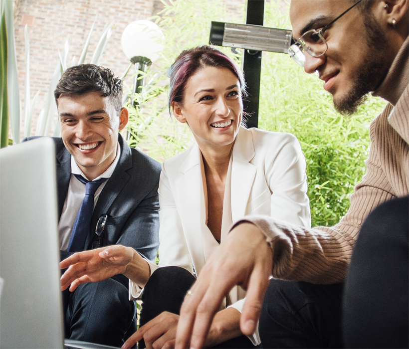 People-laptop Employees who are covered with relevant life insurance