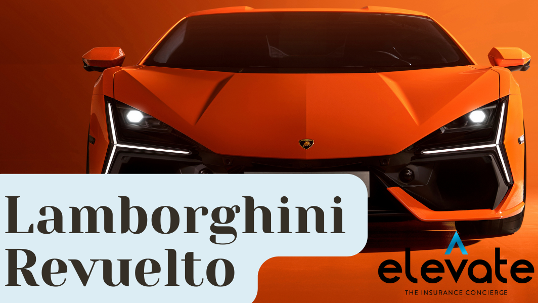 An orange Lamborghini Revuelto