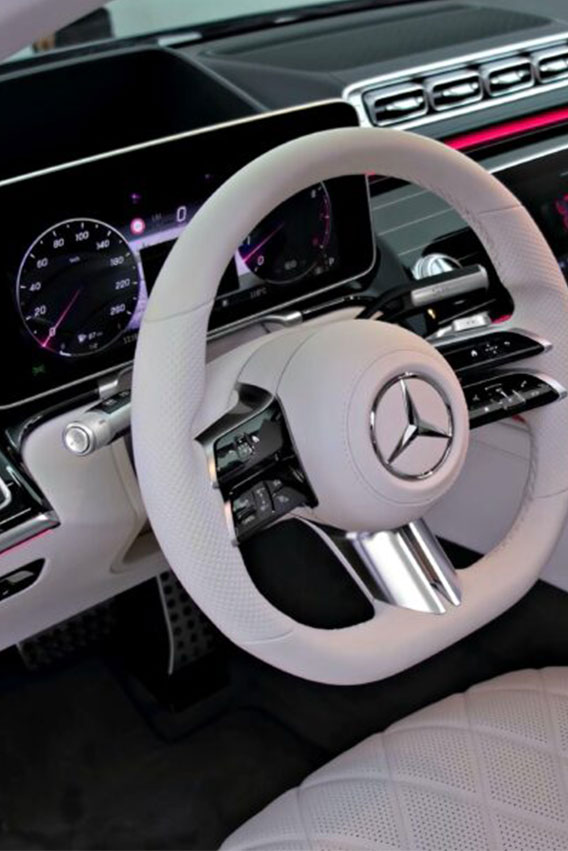 interior of a prestige mercedes