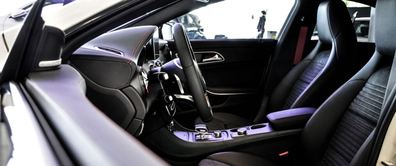 interior of a prestige mercedes