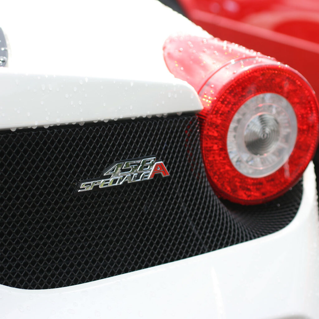 A White Ferrari 458 Speciale