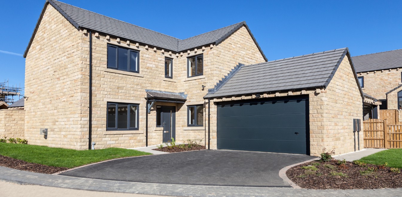 Luxury home with a driveway